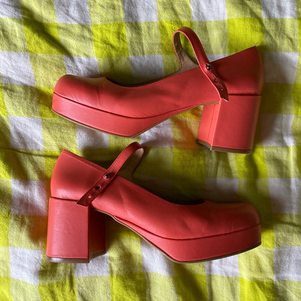 Intentionally Blank Watermelon Mika Heels